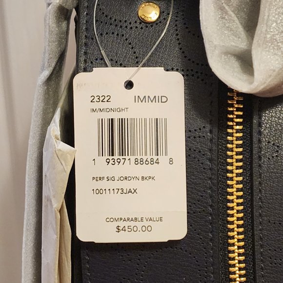 NWT Coach Signature Jordyn Backpack Midnight - Picture 4 of 11